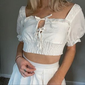 Princess Polly Corrina two piece set white